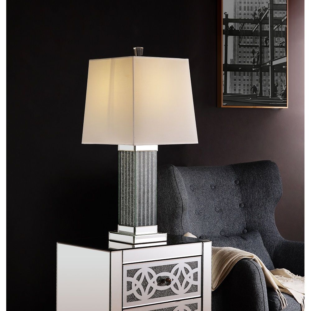 Noralie - Table Lamp - Mirrored & Faux Stones - 30"