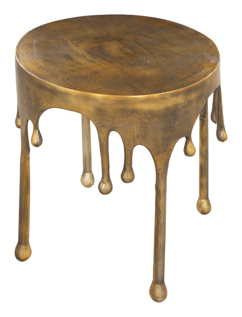 Drip - Side Table - Antique Brass