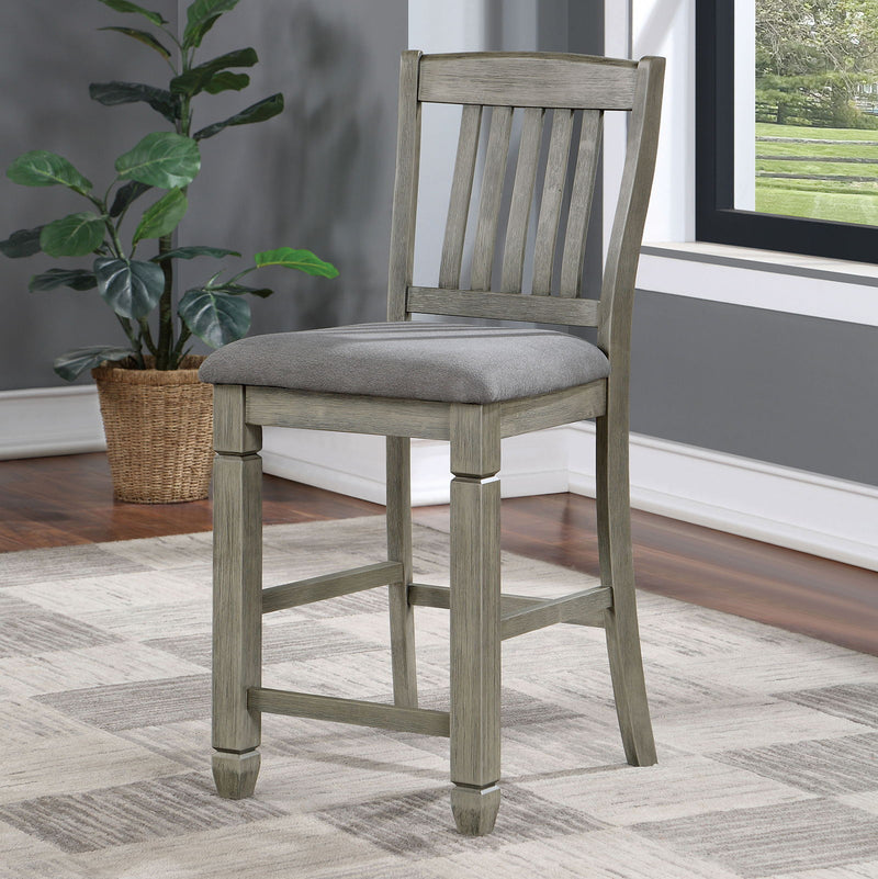 Anaya - Counter Height Chair (Set of 2) - Gray / Light Gray