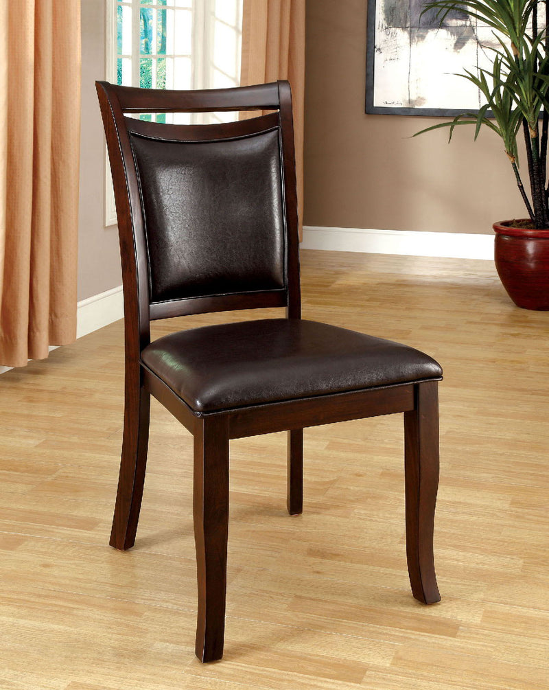 Woodside - Side Chair (Set of 2) - Dark Cherry / Espresso