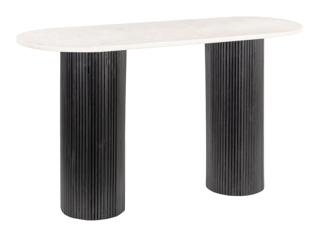 Izola - Console Table - White / Black
