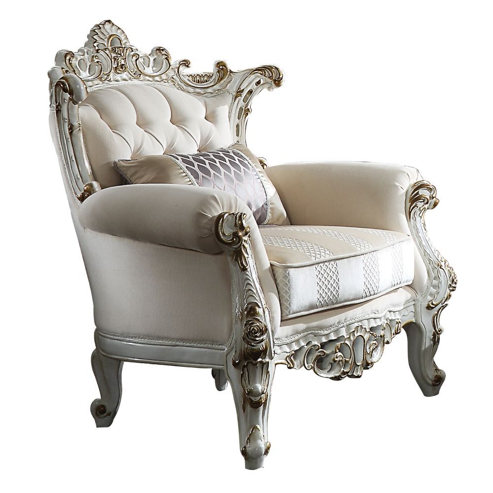 Picardy II - Chair - Fabric & Antique Pearl