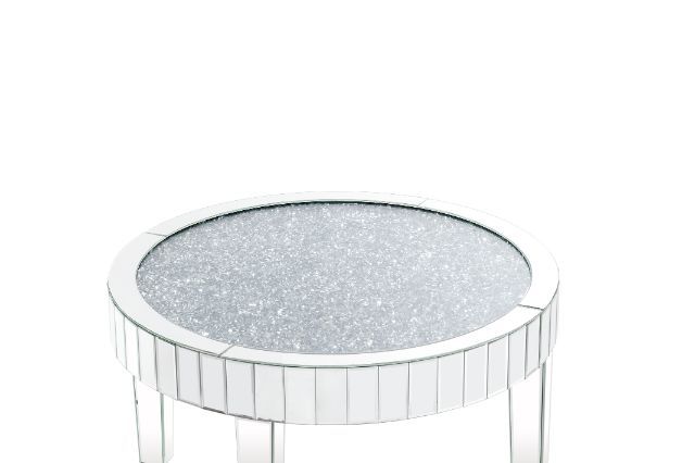 Ornat - Coffee Table - Mirrored & Faux Diamonds - 18"