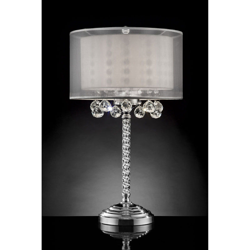 30"H Table Lamp - Hanging Crystal