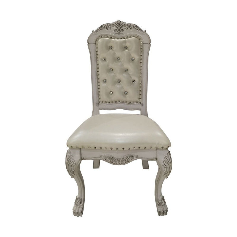 Dresden - Side Chair (Set of 2) - Fabric & Bone White Finish
