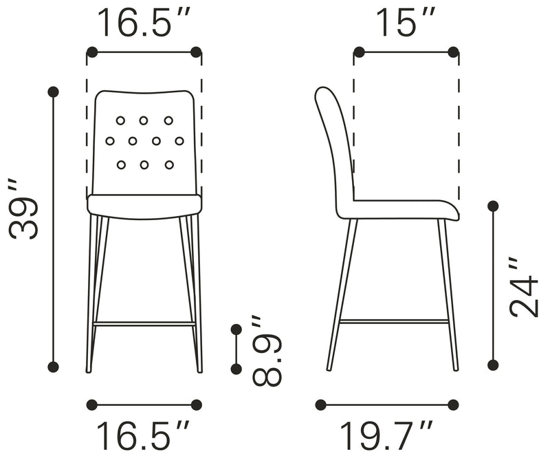 Uppsala - Counter Chair (Set of 2)