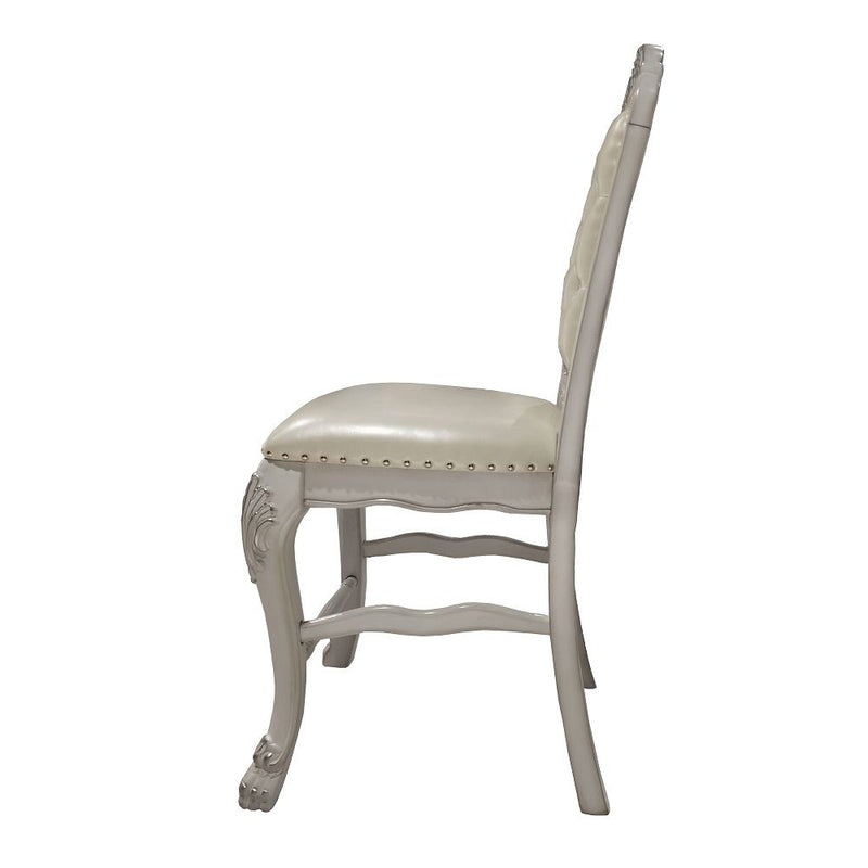 Dresden - Counter Height Chair (Set of 2) - PU & Bone White Finish