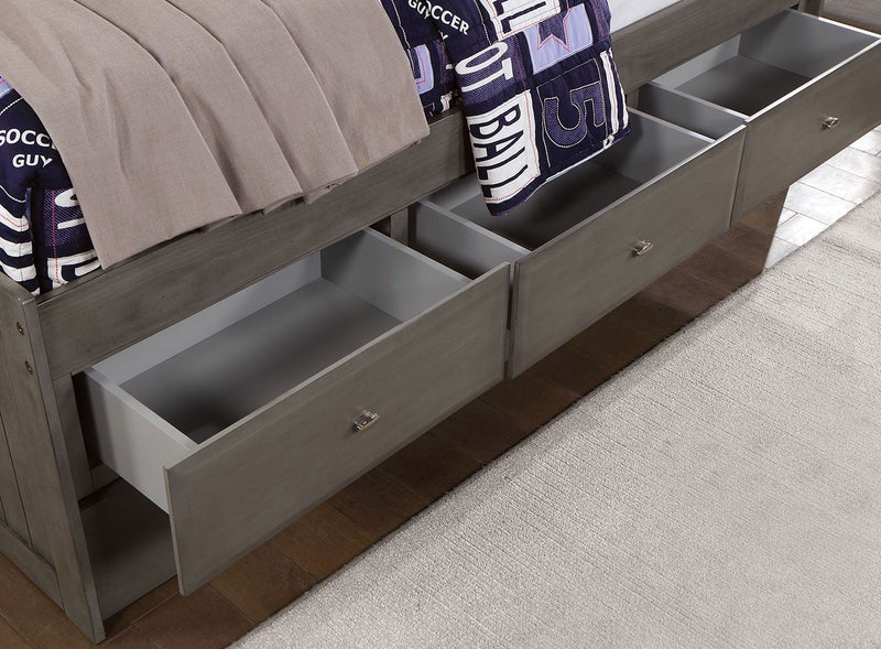 Tibalt - Full Daybed With Trundle - Dark Gray